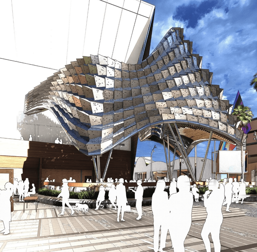OCVIBE’s Concert Hall facade Rendering